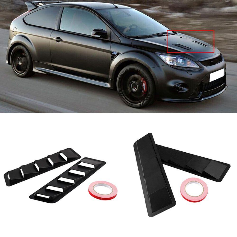 1 Cặp Viền Lỗ Thông Gió Làm Mát Bằng ABS Cho Xe Hơi