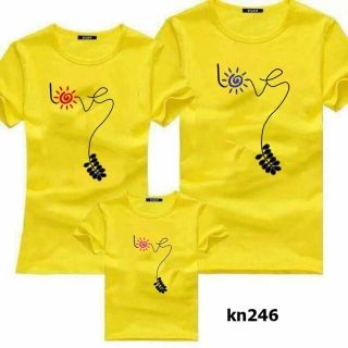 ÁO GIA ĐÌNH CHỮ LOVE CÁCH ĐIỆU
