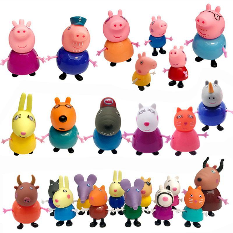 Set 25 Mô Hình Nhân Vật Phim Hoạt Hình Peppa Pig