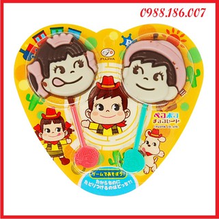 Set 2 Kẹo que Socola sữa hình bé Peko-Chan Fujiya Nhật Bản - 4902555162409 Date 06/2020