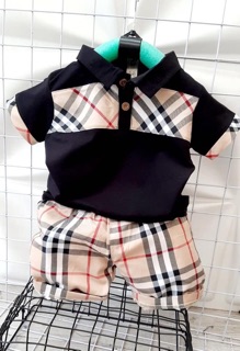 Bộ burberry cho bé
