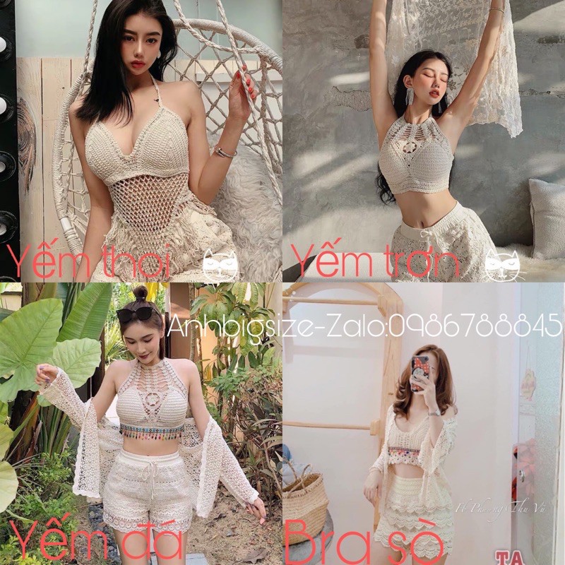 Áo yếm/bikini/bra đi biển BIGSIZE 55-85kg