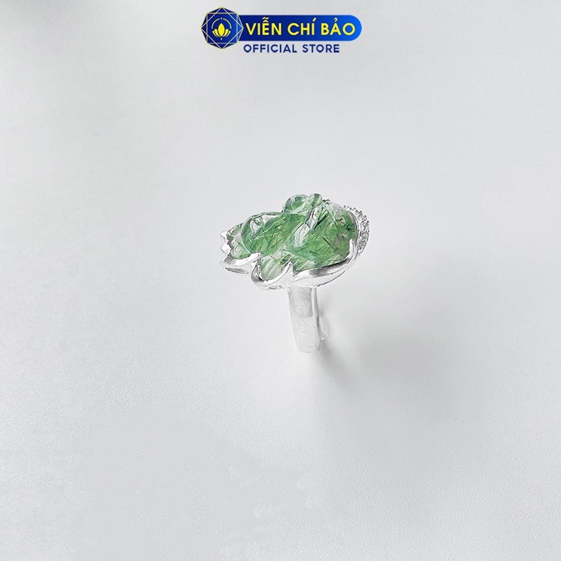 Nhẫn bạc nữ Hồ Ly tóc xanh hỗ trợ tình duyên chất liệu bạc 925 thời trang phụ kiện trang sức nữ Viễn Chí Bảo N600049