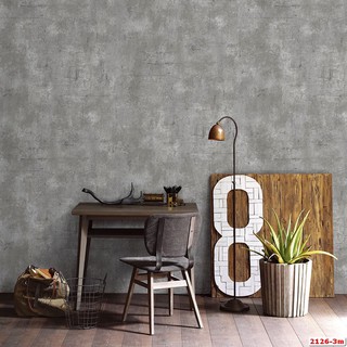 giấy dán tường giả bê tông cao cấp tặng kèm keo dán