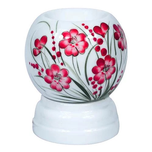 Đèn Đốt Tinh Dầu Bát Tràng Hoa Văn (Mẫu Ngẫu Nhiên)