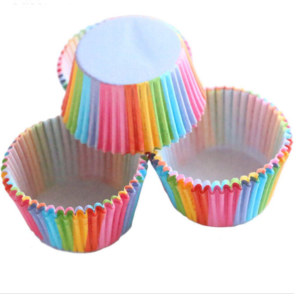 AUGUSTINA Cốc Giấy Đựng Bánh Cupcake Nhiều Màu Ốp