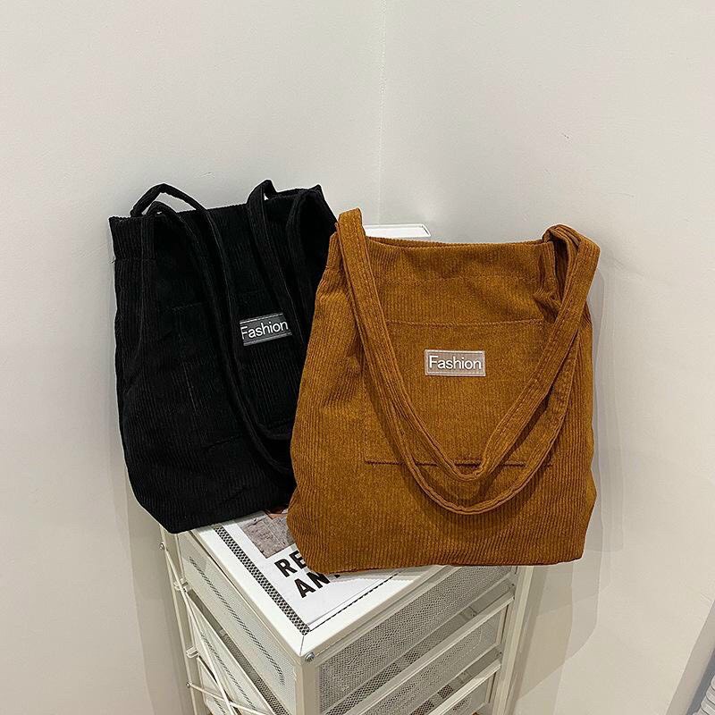 TÚI ĐEO VAI ĐEO CHÉO NỮ CHẤT NHUNG DÀY DẶN CHẮC CHẮN MÀU TRẮNG ĐEN NÂU BÒ CHỮ FASHION THỜI TRANG HOT HIT CÁ TÍNH HADI