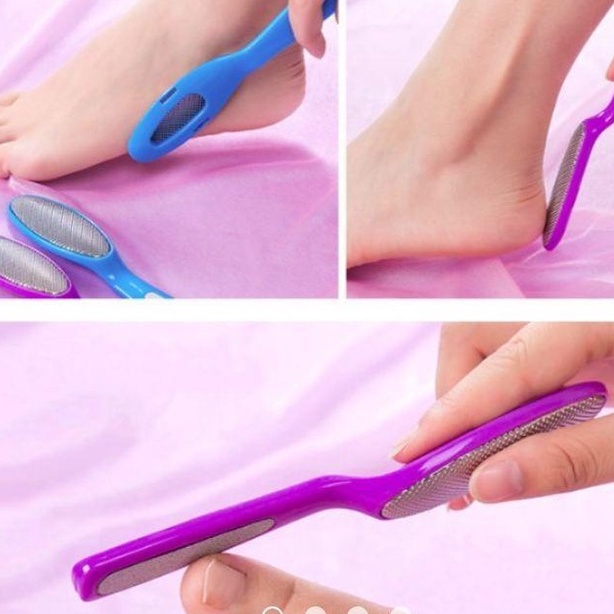 Dụng cụ chà gót chân, tẩy tế bào chết chuyên nghiệp bằng thép không ghỉ