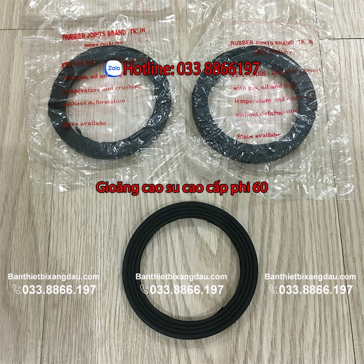 Gioăng cao su chịu xăng dầu cao cấp phi 60