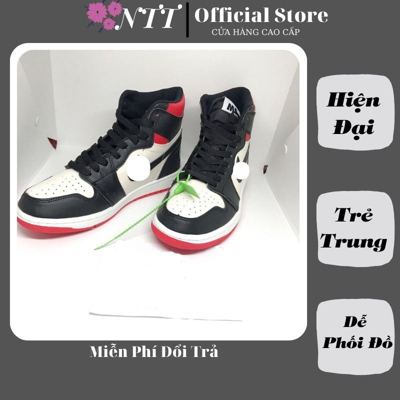 Giày Sneaker ❤️FREESHIP❤️ Giày JD Đỏ Cổ Cao - Giày Độn Đế Full Size Nam Nữ