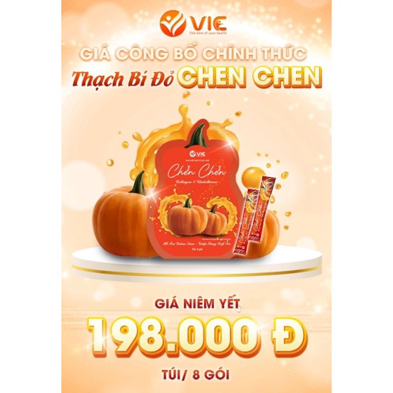 Thạch bí đỏ Chen chen Vic kháng Nắng hủy nám trắng da