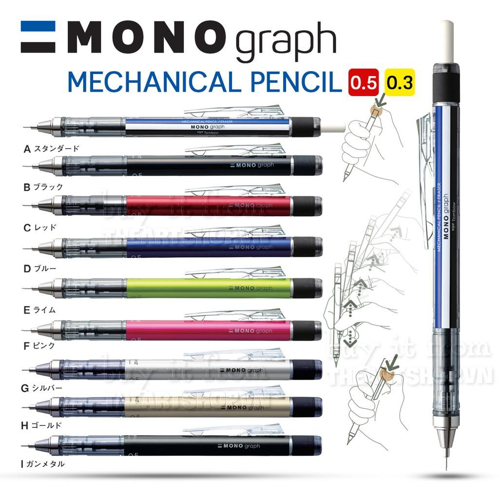 BÚT CHÌ KIM LẮC CAO CẤP TOMBOW MONO GRAPH SHAKER 0.5MM