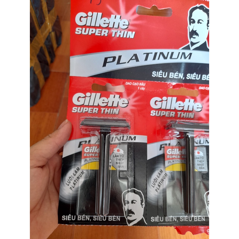 Dao cạo râu Gillette Super Thin kèm lưỡi dao am siêu bén
