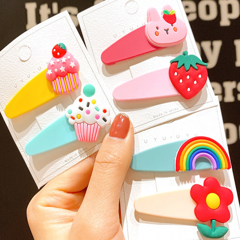 Kẹp tóc thiết kế kiểu họa tiết hoạt hình dễ thương Jp5