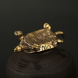 Tượng Đồng Thau Hình Con Rùa (Kích Thước: 5.5cm x 1.6cm)