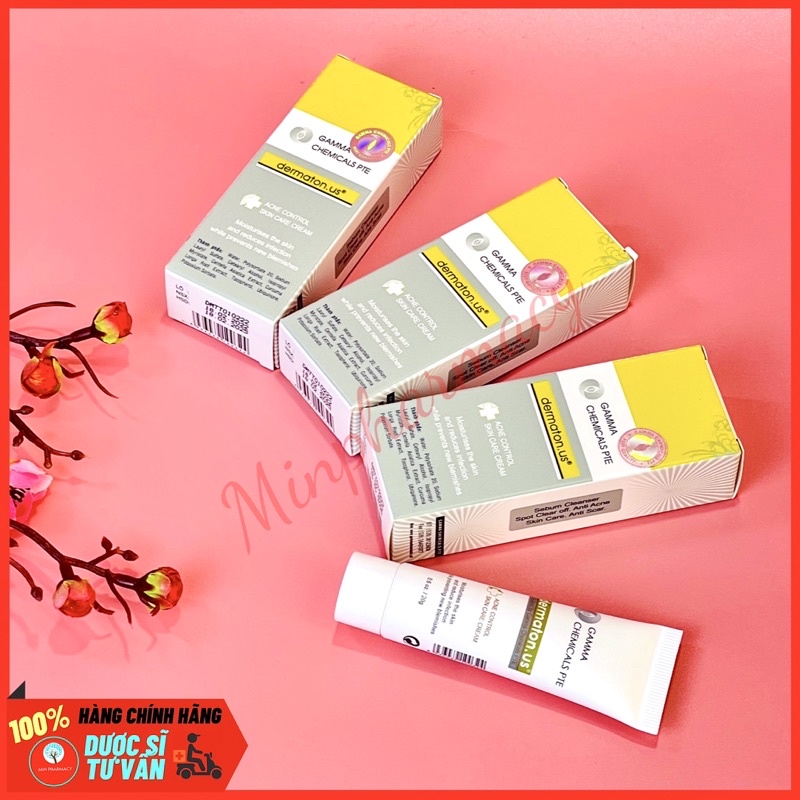 Kem Dưỡng Da Ngừa Mụn DERMATON.US Gamma Chemicals Pte Acnes Control Skin Care Cream 20g - Minpharmacy