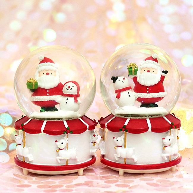 Hộp nhạc quả cầu tuyết giáng sinh 7cm - Quà noel cho người yêu, bạn trai, trẻ em | BigBuy360 - bigbuy360.vn