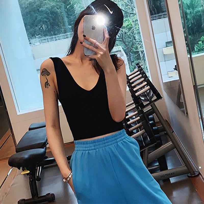 Áo tank top cổ chữ V cá tính thời trang cho nữ Áo Nữ