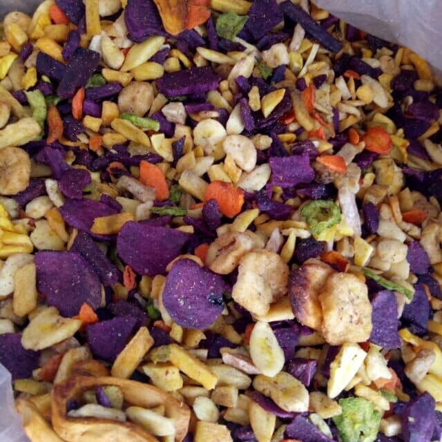 1Kg hoa quả ( trái cây) sấy thập cẩm vụn giòn tan hàng luôn mới