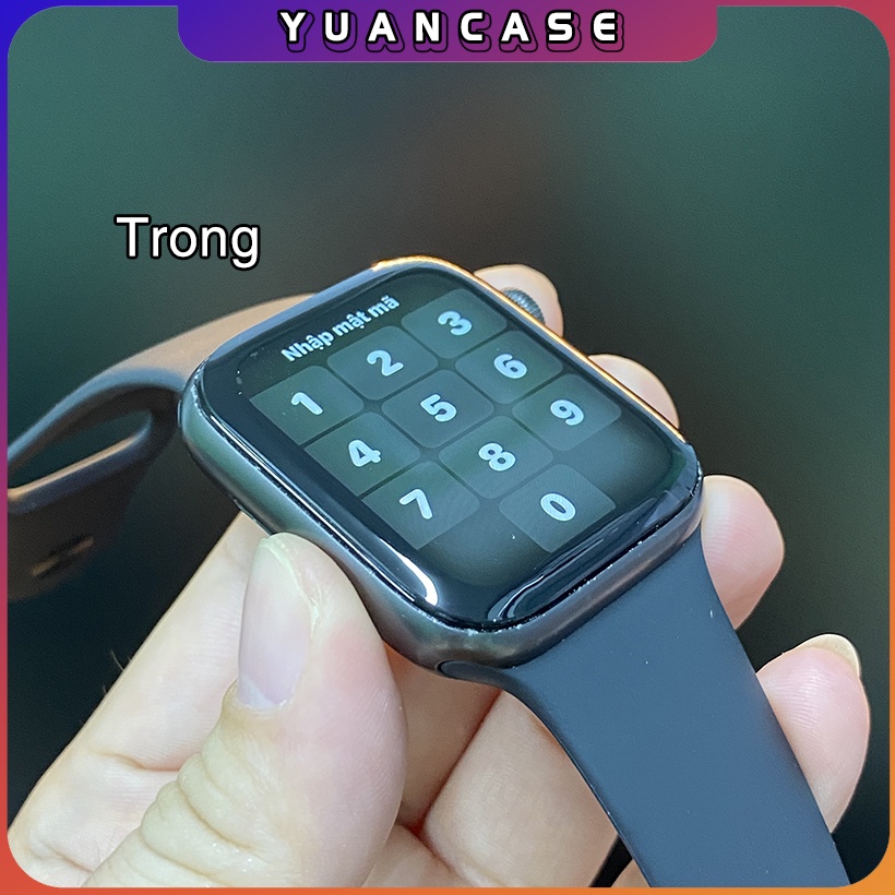 Miếng dán dẻo PMMA trong và nhám cho Apple Watch 7-6-5-4-3-2-1 / Size 38-40-41-42-44-45