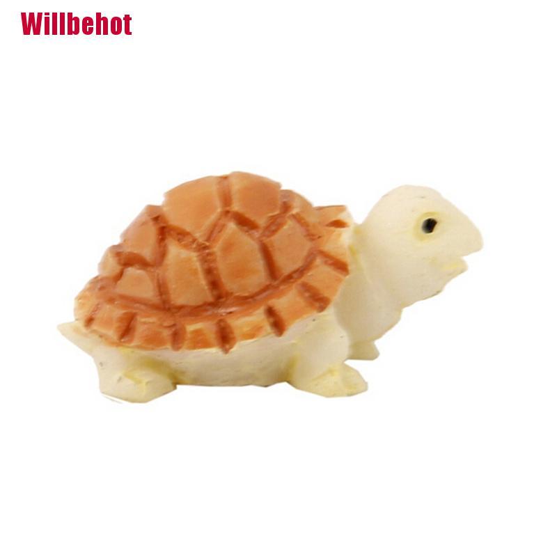 Set 2 Mô Hình Rùa Mini Trang Trí Sân Vườn