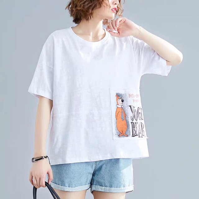 Áo tay lở FROM rộng có túi xịn xò free size ( hình chụp thật phía sau) | BigBuy360 - bigbuy360.vn