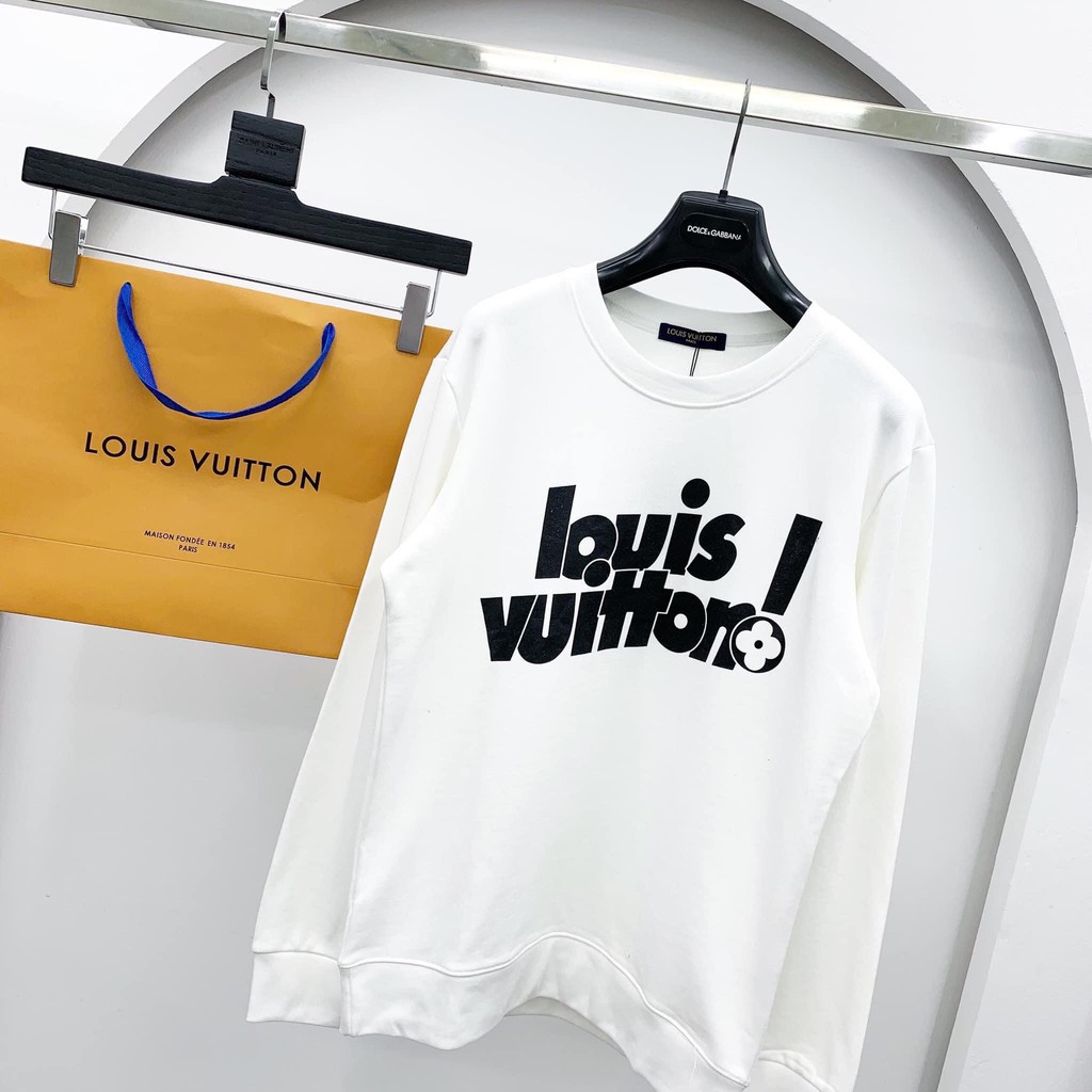 Áo nỉ dài tay Louis nam-nữ,chất cotton thấm hút mồ hôi cao cấp