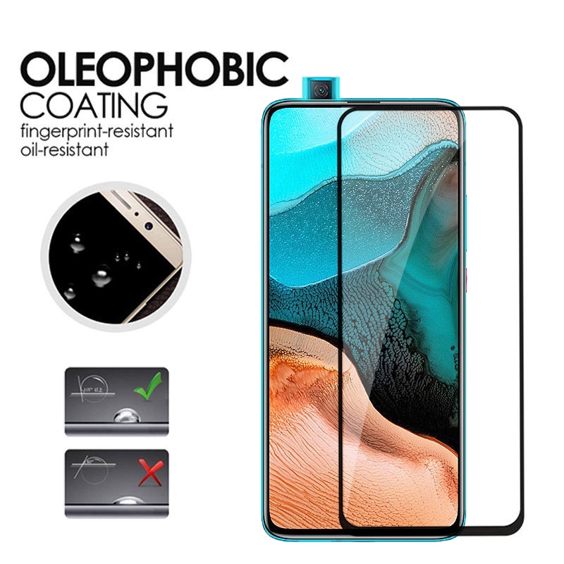 Xiaomi Poco F2 Pro Tempered Glass Xiaomi Redmi Note 9s 9 8 7 K20 K30 Pro 8A Full Coverage Full Glue Screen Protector Protective Tempered Glass Film