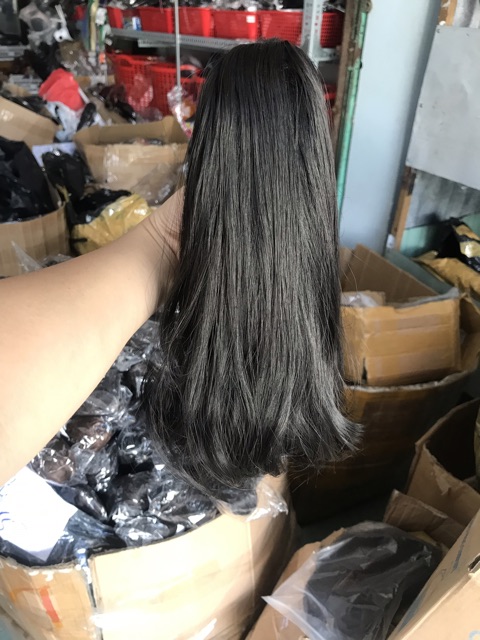 Tóc giả ngoặm kẹp ngắn cúp ❤freeship 50k❤cao cấp- ảnh thật