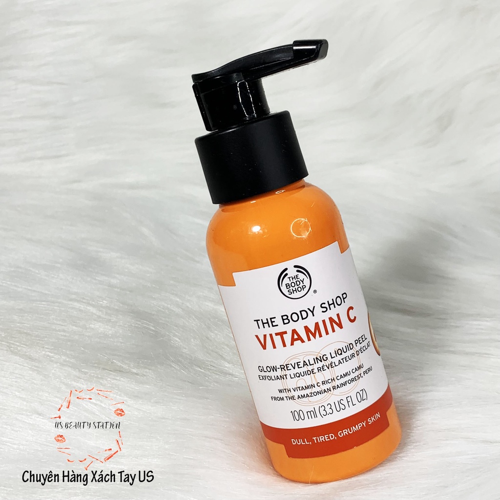 Tẩy Tế Bào Chết Mặt Vitamin C The Body Shop Glow Revealing Liquid Peel