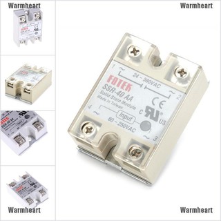 Warmheart Solid State Relay SSR-40AA 40A AC Relais 80-250V TO 24-380VAC AC SSR