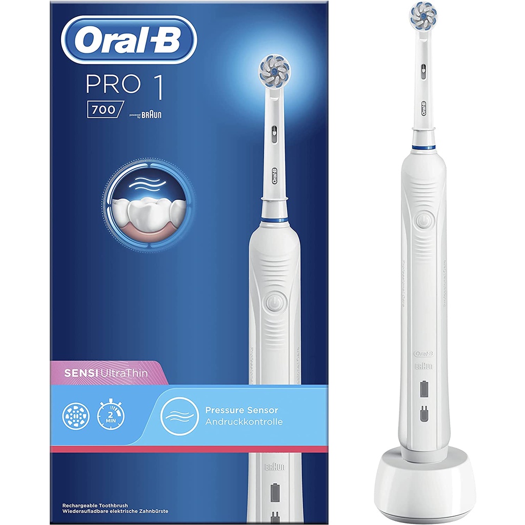 BÀN CHẢI ĐIỆN ORAL B PRO 1 700- HÀNG MUA PHÁP