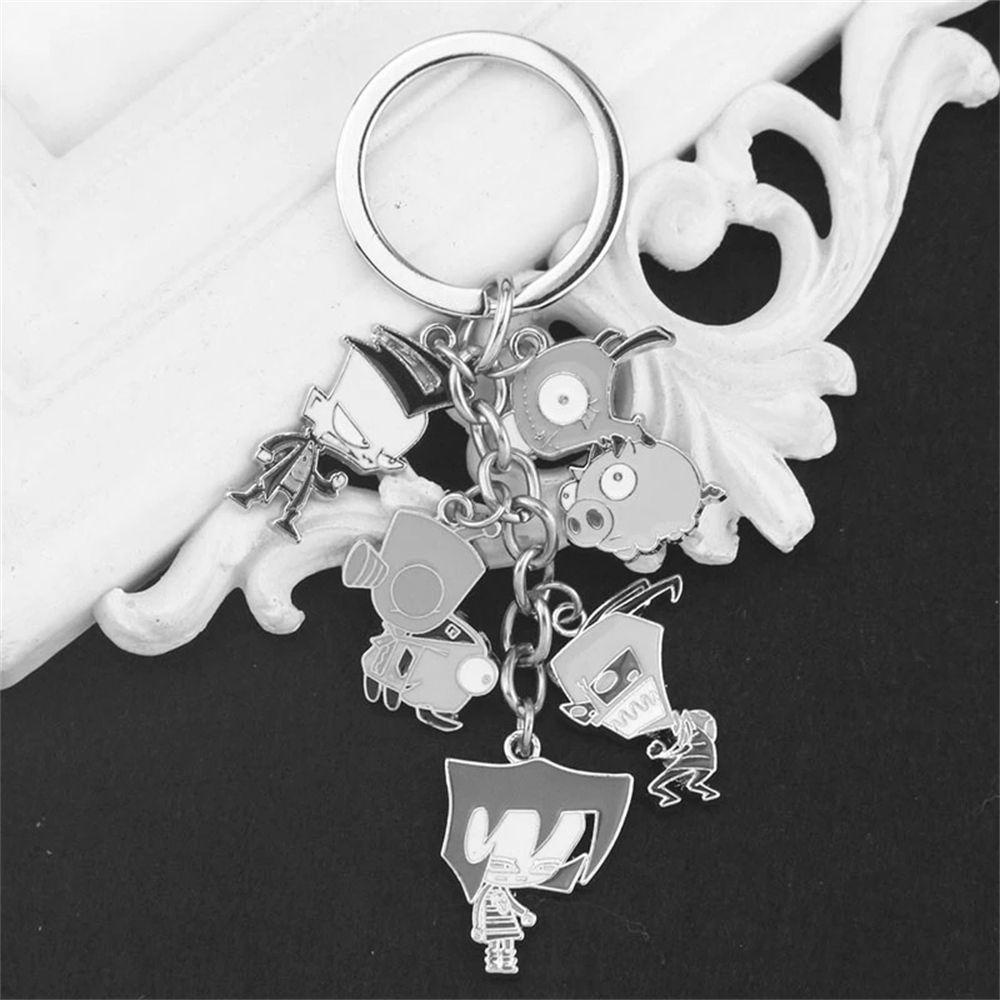 LANFY Móc Khóa Hình Người Ngoài Hành Tinh Hóa Trang Cho Nữ