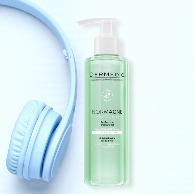 Gel làm sạch dành cho da dầu da mụn Dermedic Normacne Antibacterial Cleansing Gel 200ml