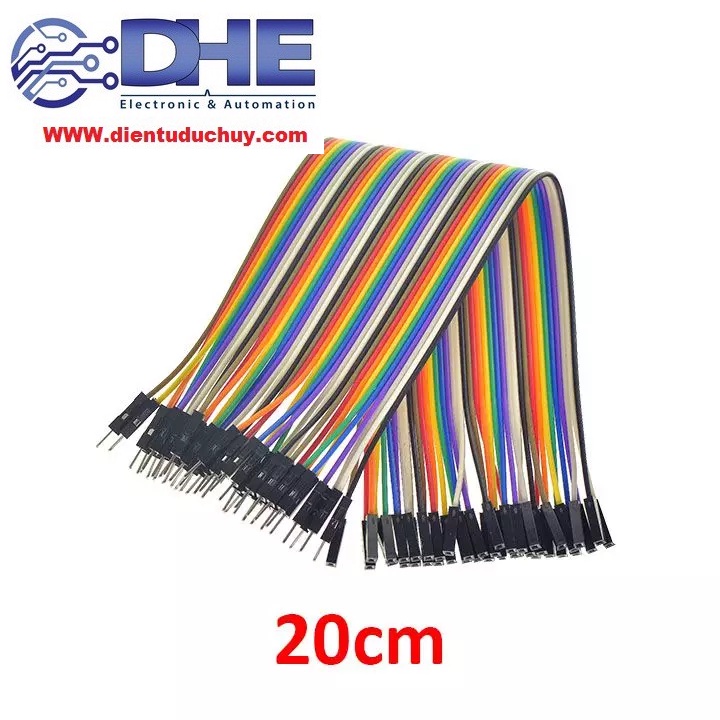 BẸ 40 SỢI DÂY CẮM TESTBOARD, DÀI 20CM