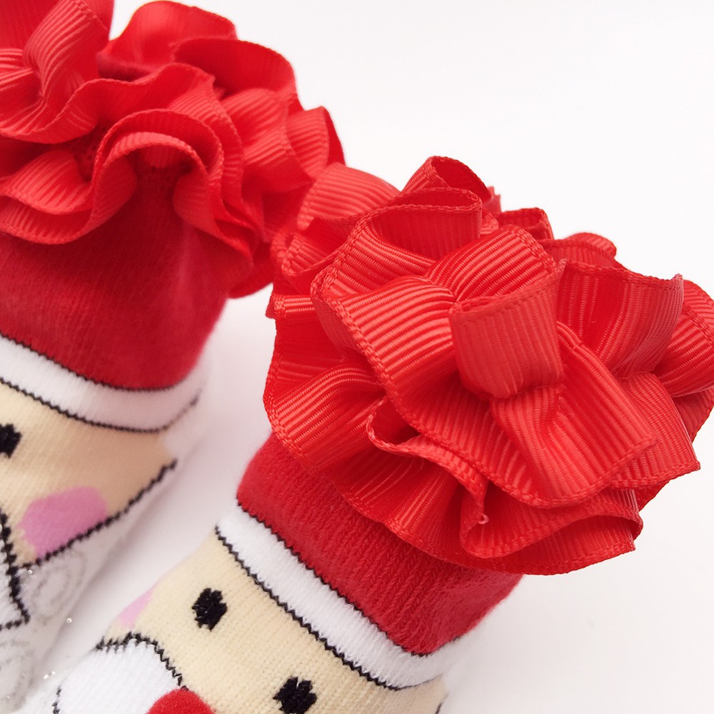 Vớ Sanlutoz Cotton Ren Phong Cách Giáng Sinh Cho Bé