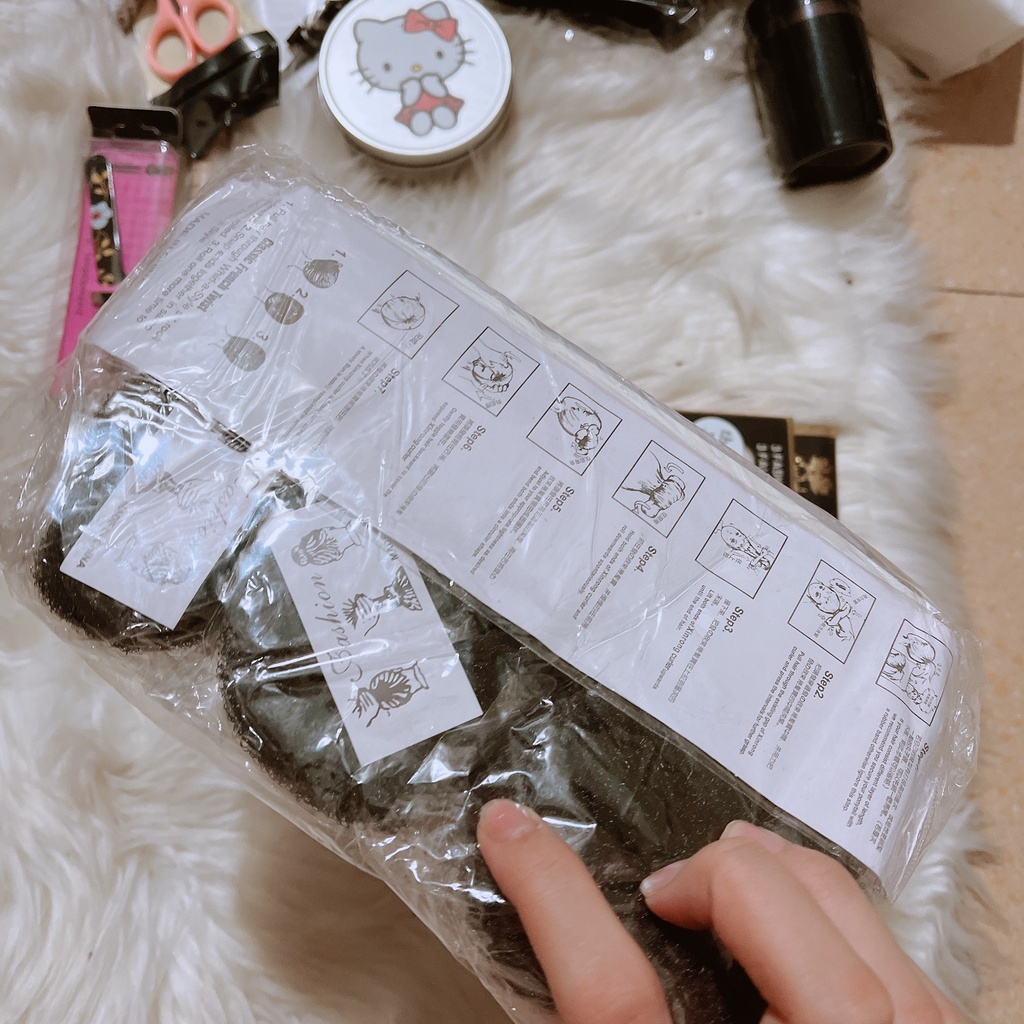 Set Làm Tóc 60 món dụng cụ làm tóc, dụng cụ tạo kiểu tóc,búi độn phồng tóc
