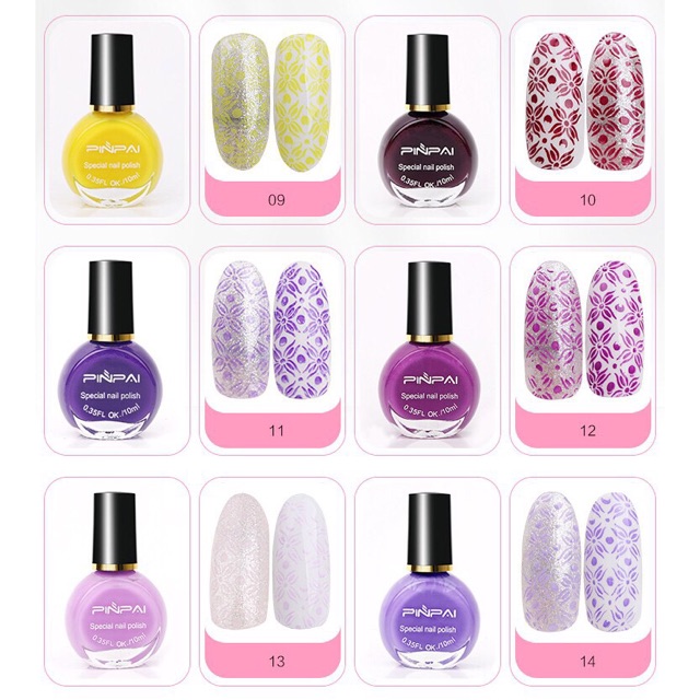 Sơn in móng tay PinPai 10ml lên móng đẹp 1-20