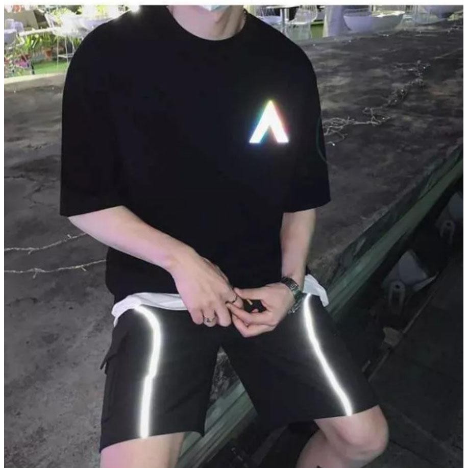 Quần Short Kaki line Phản quang Unisex