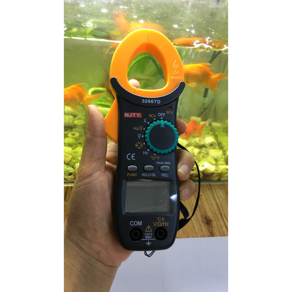 Ampe Kìm NJTY 3266TD đa năng đo tụ điện, tần sô, nhiệt độ