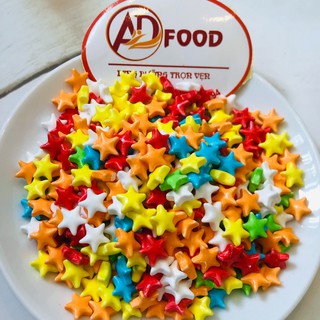 500g kẹo ngọt hình ngôi sao đủ sắc màu