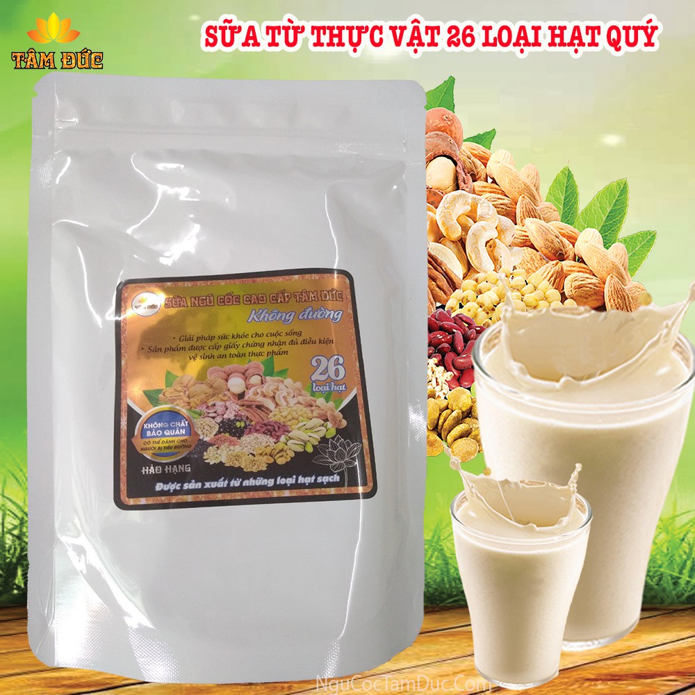 Sữa Ngũ Cốc Không Đường 26 Loại Hạt Tâm Đức (500g)