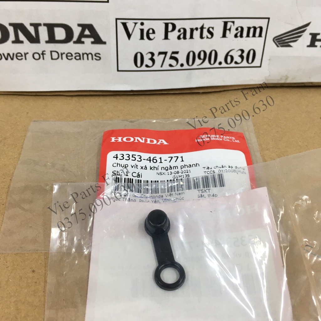 Nắp cao su vít xả gió heo dầu Honda - Hàng chính hãng Honda