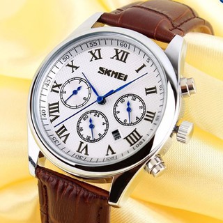 Đồng hồ nam dây da Skmei 9078