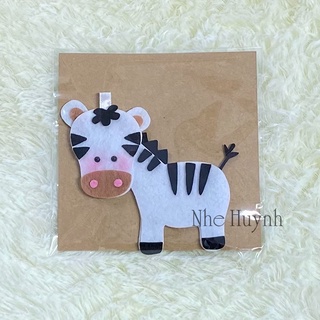 Móc Khóa Vải Nỉ Ngựa Vằn (A012)