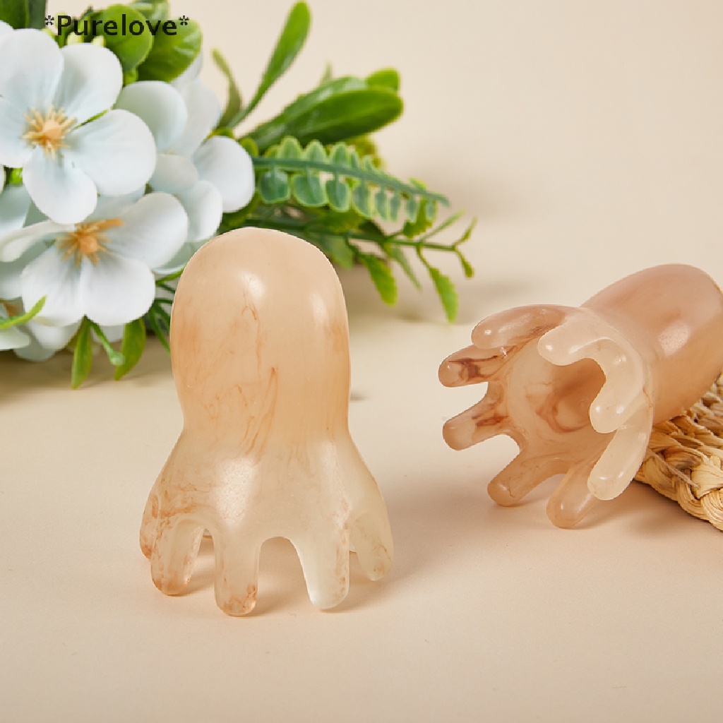 1 Lược Mát Xa Da Đầu Hình Đầu Bạch Tuộc Bằng Nhựa Resin