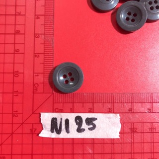 Combo nút áo xam N125-N128 (phụ kiện may vá, trang trí quần áo,Handmade,DIY)