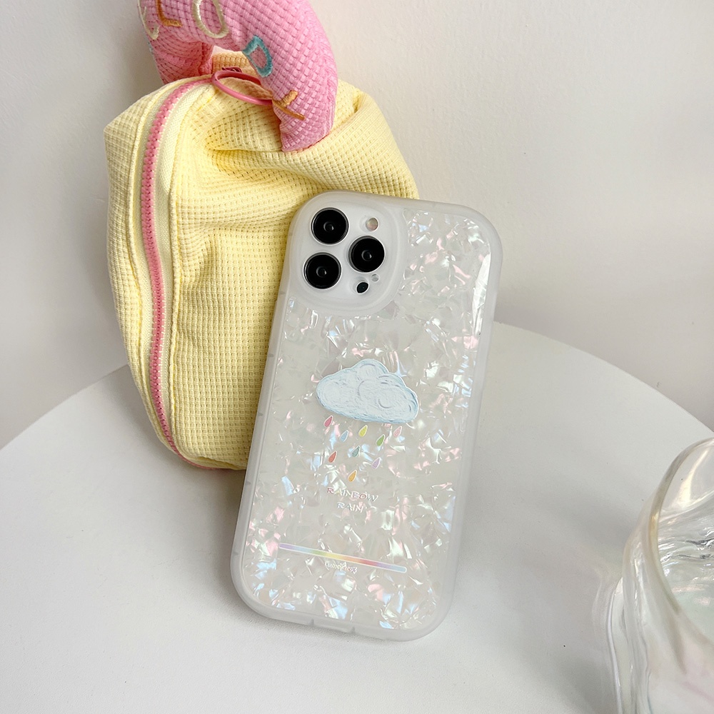 Ốp Điện Thoại tpu Dẻo Họa Tiết Hoa Tulip &amp; Cầu Vồng Xinh Xắn Cho iphone 11 12 13 pro max mini XR XS 7 8 plus