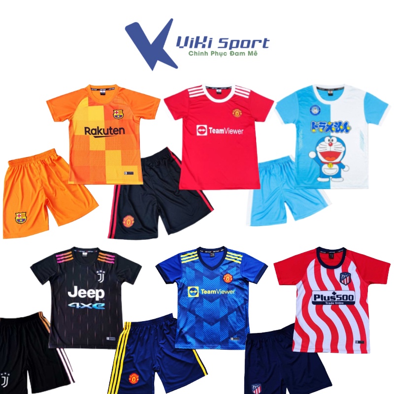 Bộ đồ đá bóng cho bé độ tuổi từ 1 đến 14 tuổi JP01- ViKi Sport