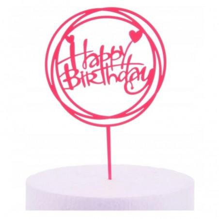 [FREESHIP❤️] Meka Happy Birthday Tròn - Meka Trang trí bánh sinh nhât bánh kem - SPK Shop